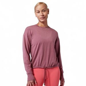 🌻 Athleta Tawney Rose Marina Drawstring Sweatshirt Size 1XL